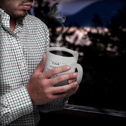 Miniatura 7 de Juego de tazas de café Java curvadas personalizadas, paquete de 100, logotipo personalizado, texto, 12 onzas, tazas de cerámica para restaurante,