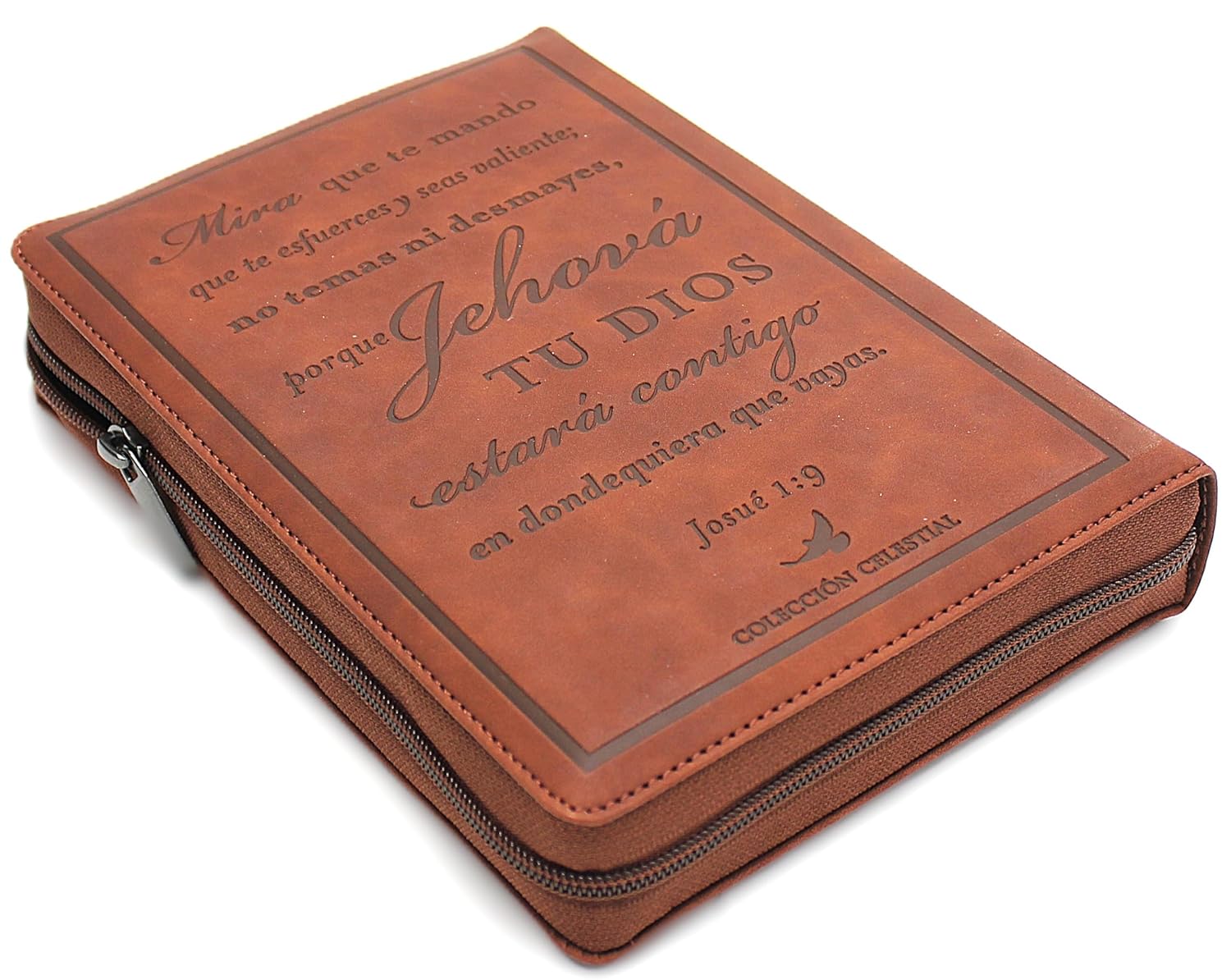 Biblia Reina Valera 1960 Letra Grande de 14 pts con Cierre, Indice, foro senti cuero en tamano manual color cafe/ Todo lo puedo en Cristo . Coleccion Celestial Edicion Limitada (Spanish Edition)      Imitation Leather – July 1, 2024