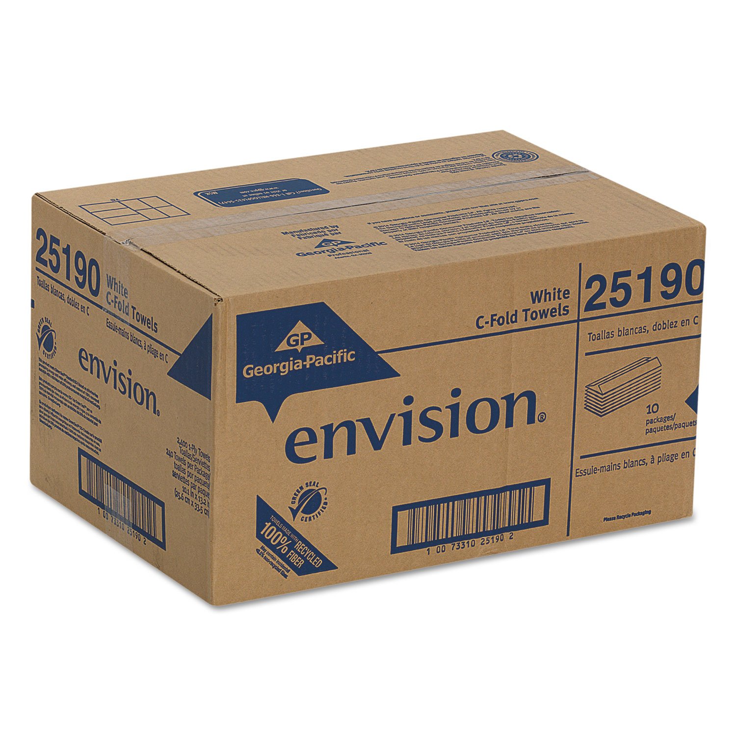 Marcal 630 Premium Recycled Towels, 2-Ply, 11 x 9, White, 70/Roll, 30 Rolls/Carton