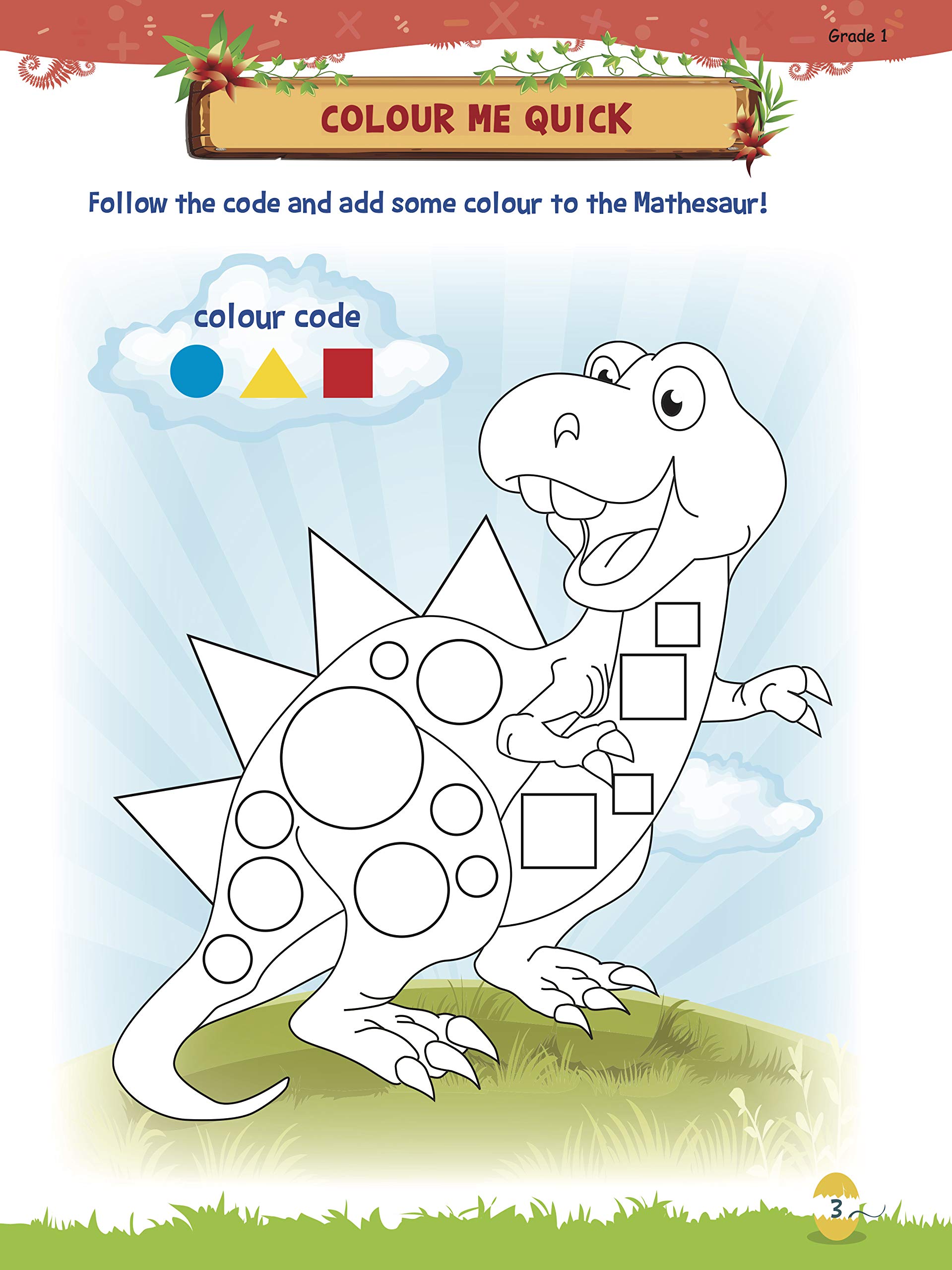 Activity Book : Mental Math : Mathesaurs Mental Math Activity Workbook Grade-1 1