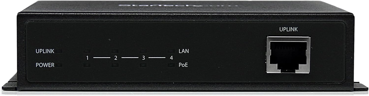 Flаѕh Dеаlѕ - 40% оƒƒ StarTech.com 5 Port Unmanaged Industrial Gigabit PoE Switch with 4 15.4W Power over Ethernet ports - Wall Mountable PoE Network Switch (IES51000POE) , Black