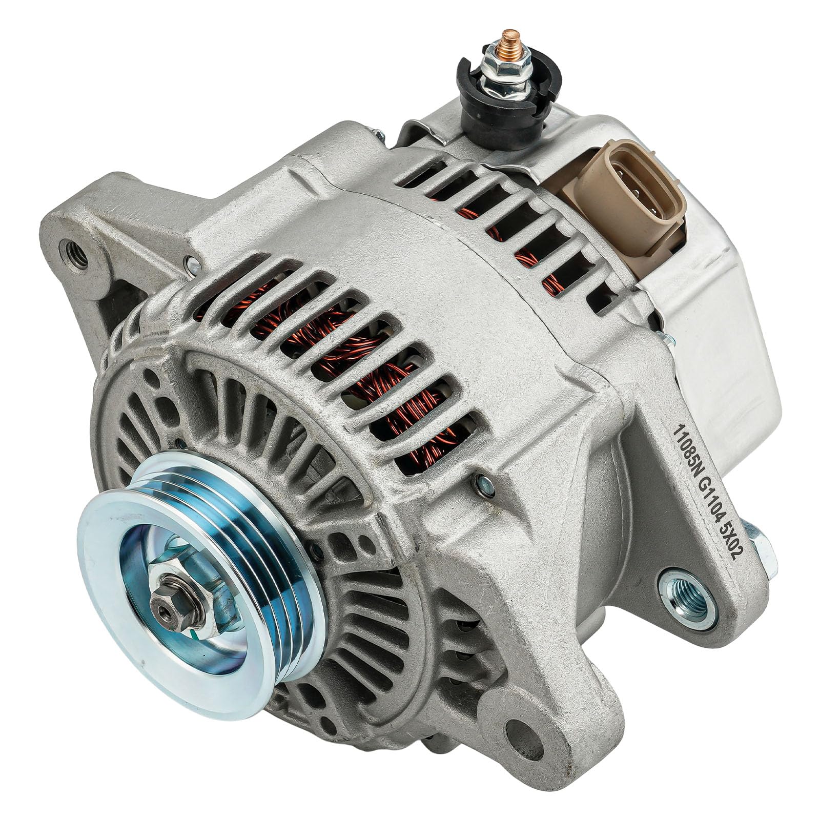 PHILTOP Alternator New 11085N Compatible with Scion xB 2006 12V Amp S4 Groove Pulley-image-29