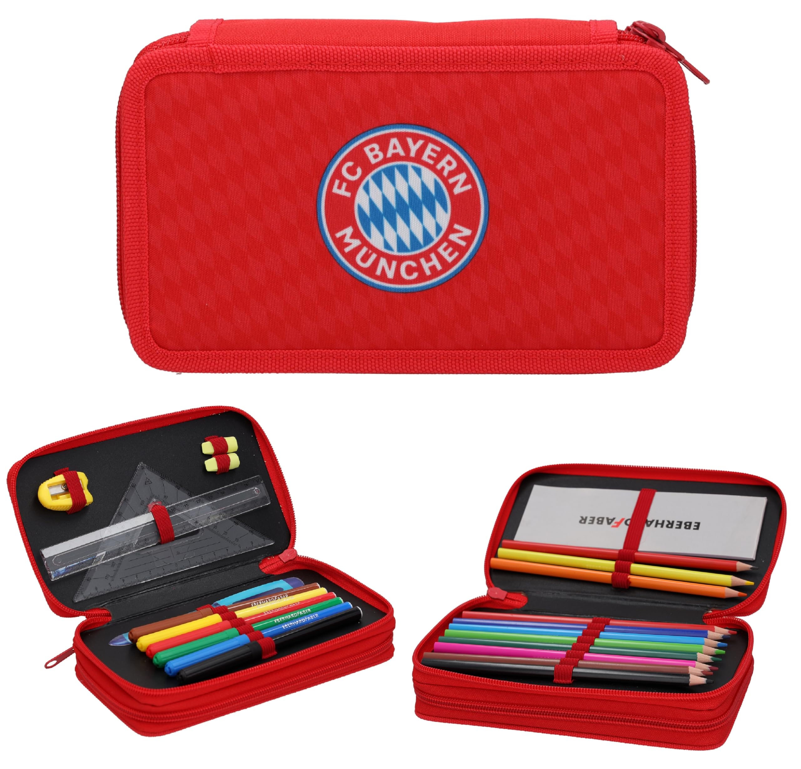 FC Bayern München Pencil Case – Mia San Mia – 25 Piece Filled Pencil Case FCB