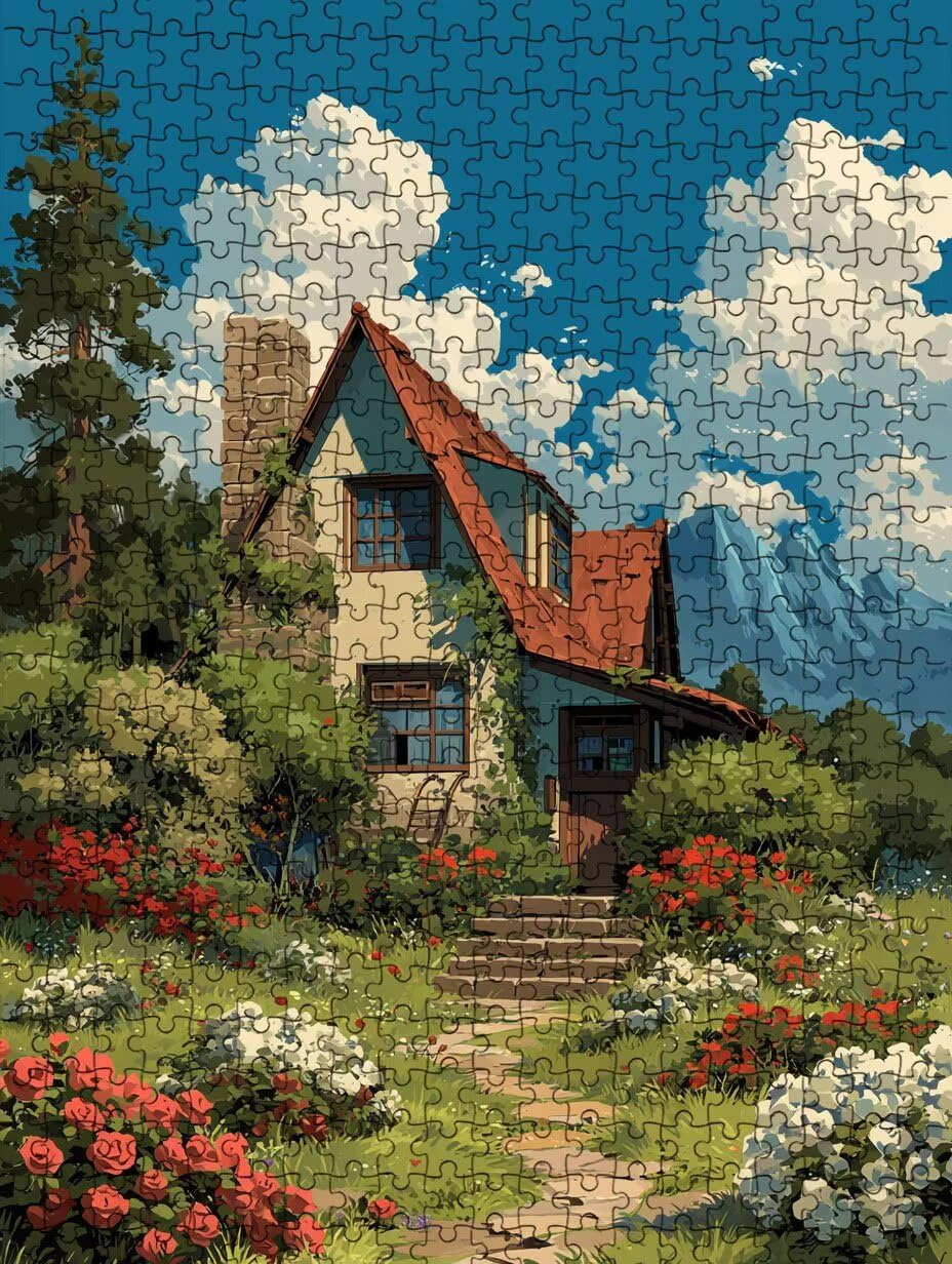 Puzzle de 5000 para Adultos, Pueblo JardíN, Rompecabezas Clásicos YHPGL7441