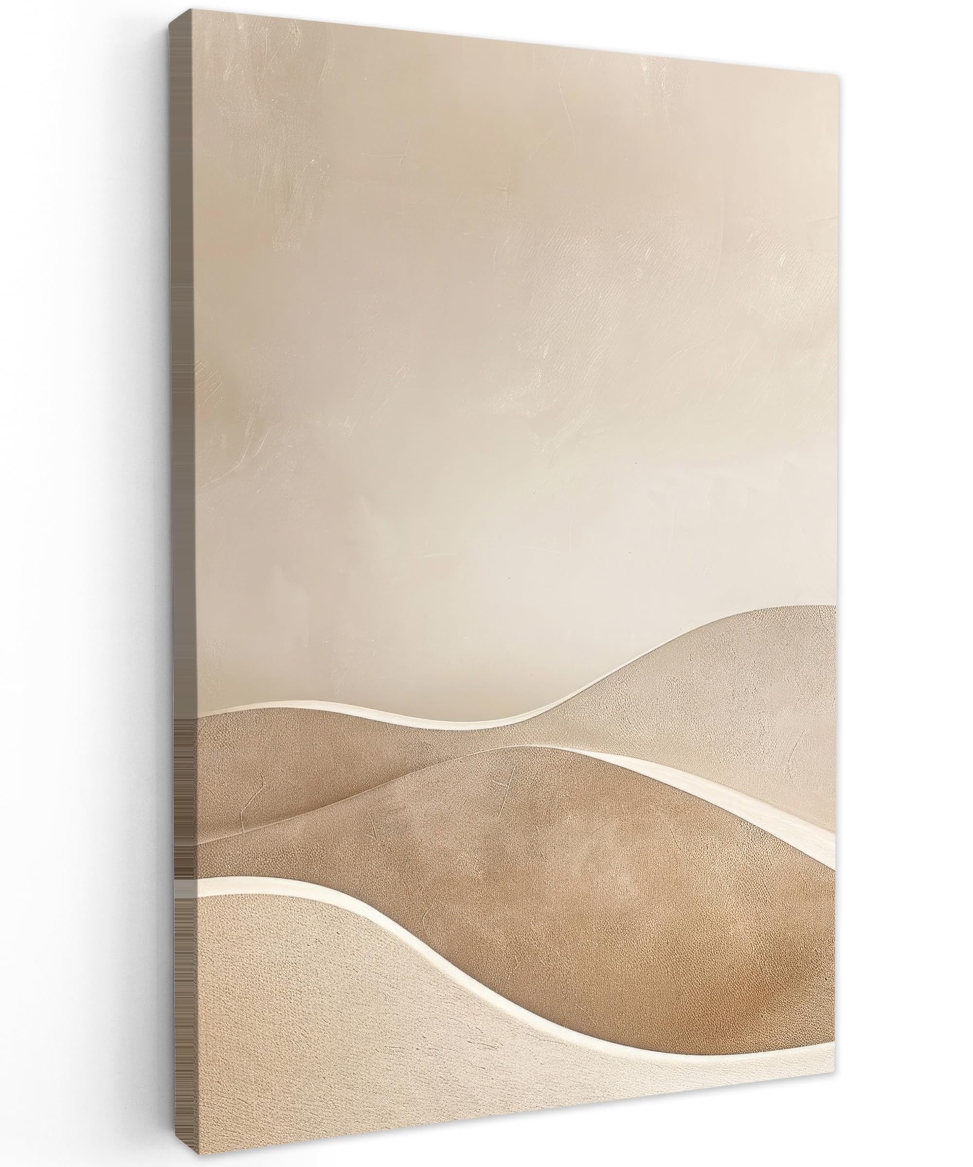 MuchoWow© Canvas Wall Art 31"x47" / 80x120 cm Decor Prints for Living Room Decorative Canvases Hall Artwork Beige - Hills - Pattern