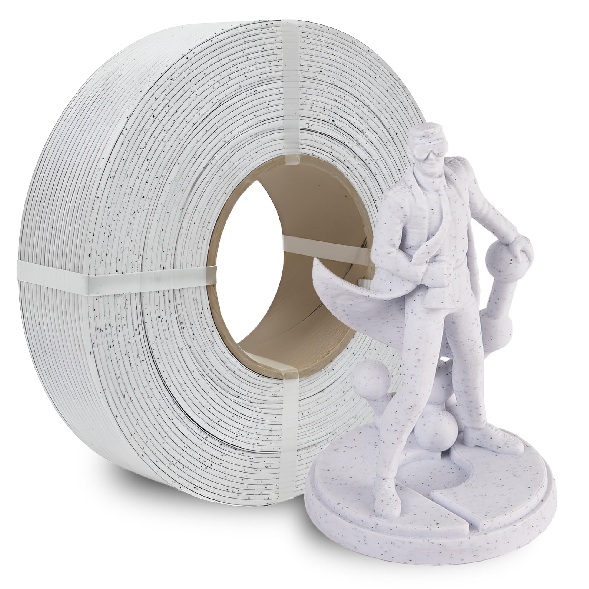 Polymaker Panchroma Refill Spool Marble White PLA 3D Printing Filament Refill, Compatible with All Reusable Spools and All Major FDM 3D Printers,