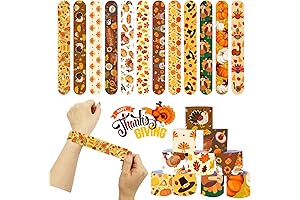 Thanksgiving Slap Bracelets for Kids Party Favors