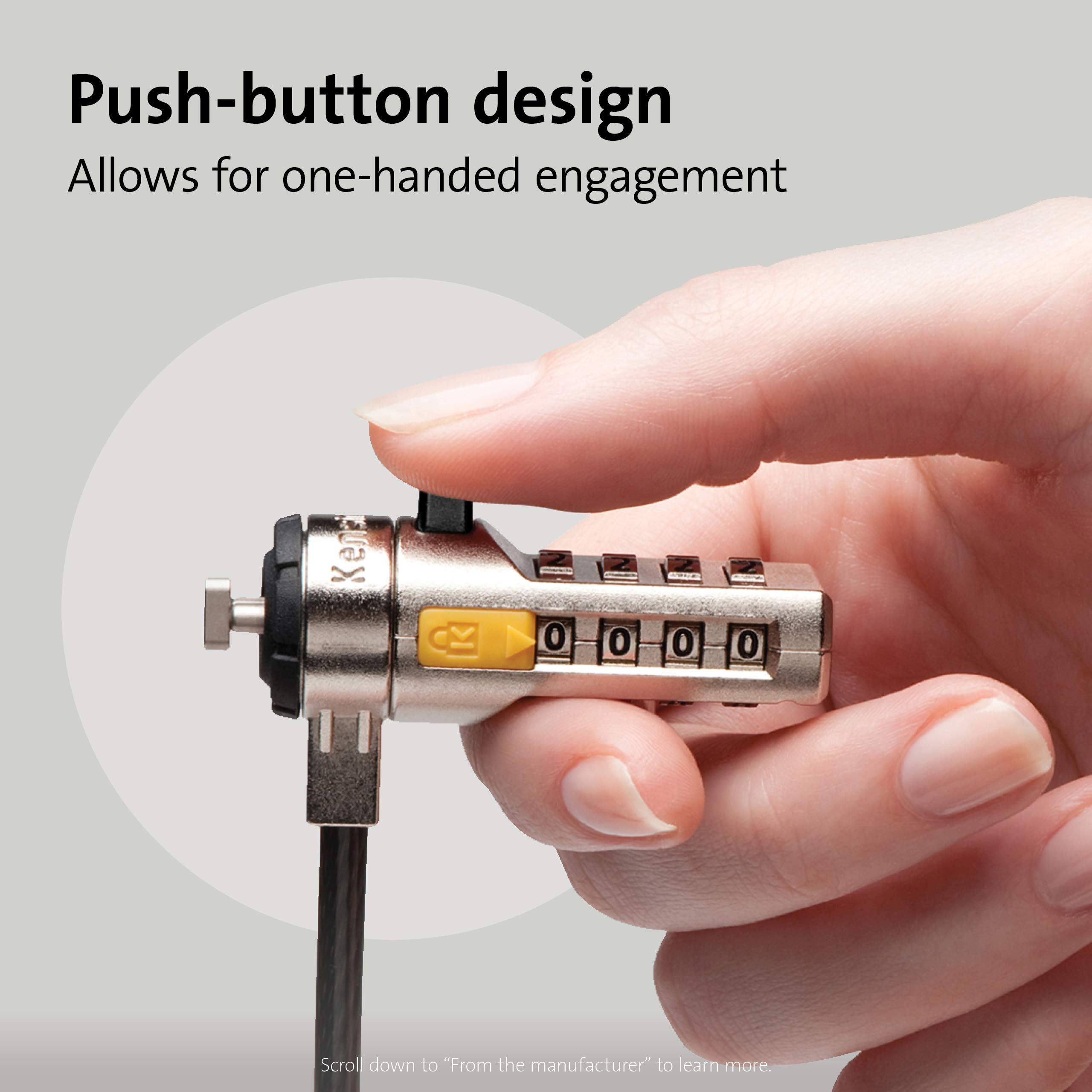 Kensington Combination Cable Lock for Laptops and Other Devices