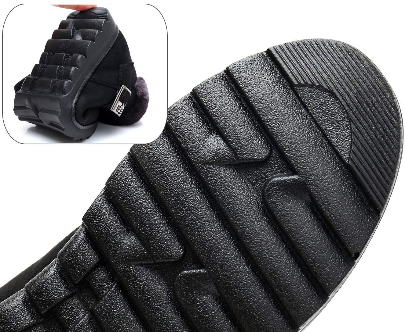 Vunavueya Stivali Donna Invernali Scarpe Stivaletti da Neve con Imbottitura Calda Stivali alla Caviglia Caldi Boots Scarpe 35-41.5