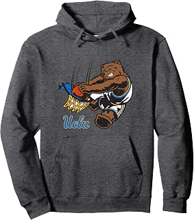 UCLA Bruins Basketball Mascot Dunk Retro Officially Licensed Pullover Hoodie