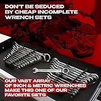 Vista 2 de 24pc IN/MM TIGHTSPOT Ratcheting Wrench Set - MASTER SET Including Inch & Metric With Quick Access Wrench Organizer - Our standard in combination
