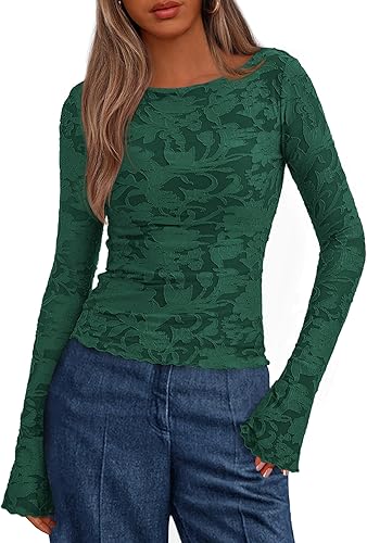 BTFBM Casual Long Sleeve Shirts Fall 2025 Going Out Tops for Women Trendy Floral Work Blouses Bodycon Tunics