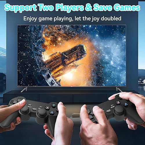 Miniatura 2 de Consola de juegos retro inalámbrica,Consola de videojuegos Plug and Play incorporada en más de 20000 juegos,Controladores inalámbricos duales