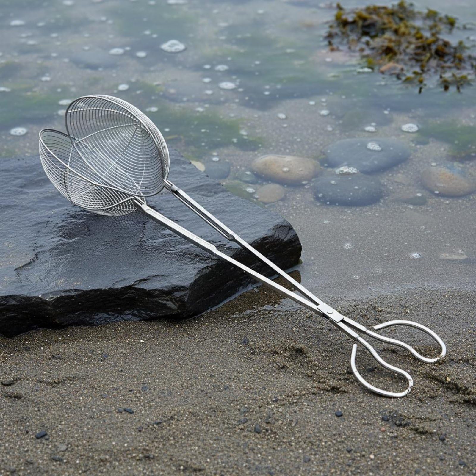 LOVIVER Pince de Pêche Extensible en Acier Inoxydable Pince de Capture Longue Pince à Poisson Pince Multifonction Acier Inox Épais Résistant Contrôle sur, 65 Cm