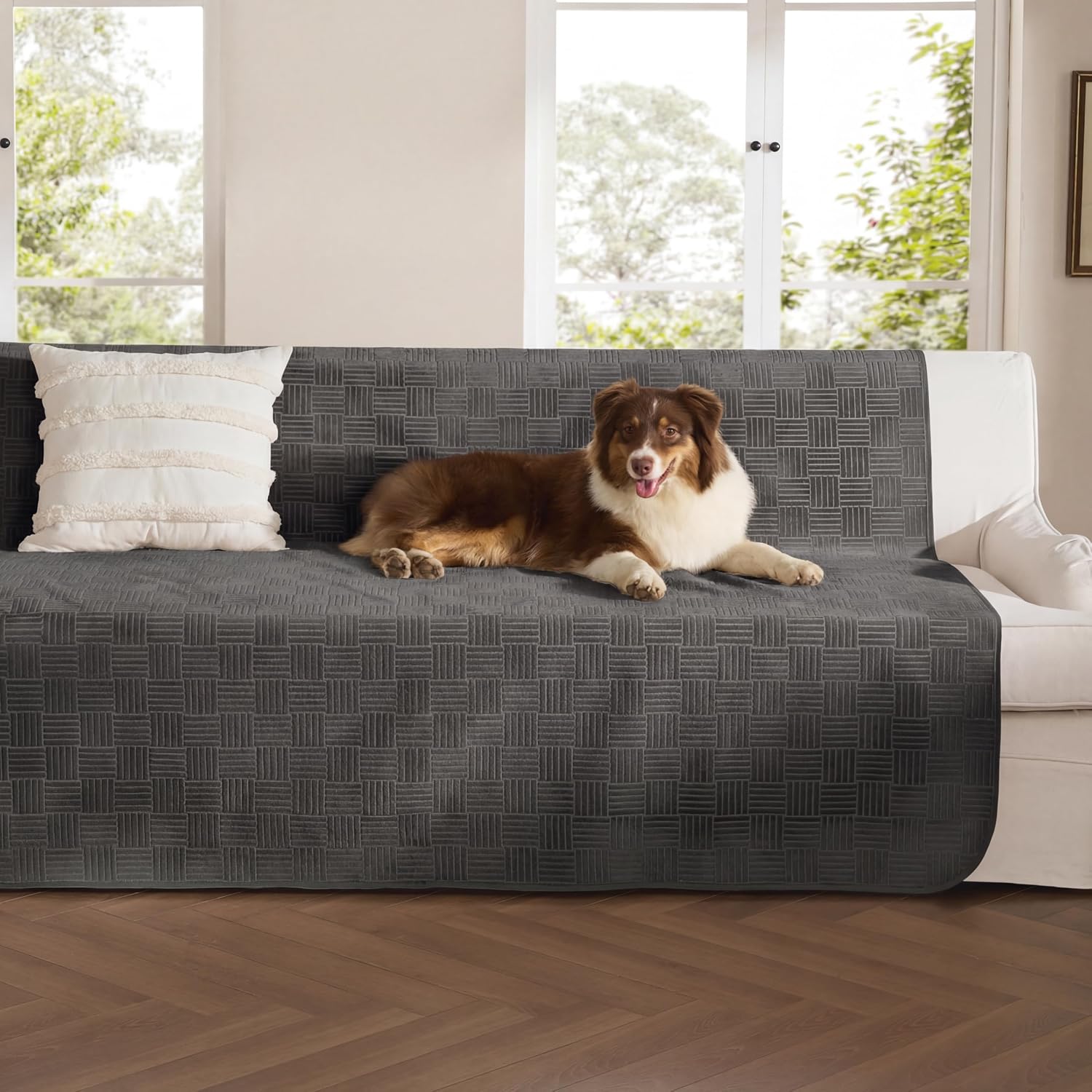  Waterproof Couch Cover for Sofa and Dogs Quick Drying, 40x50IN