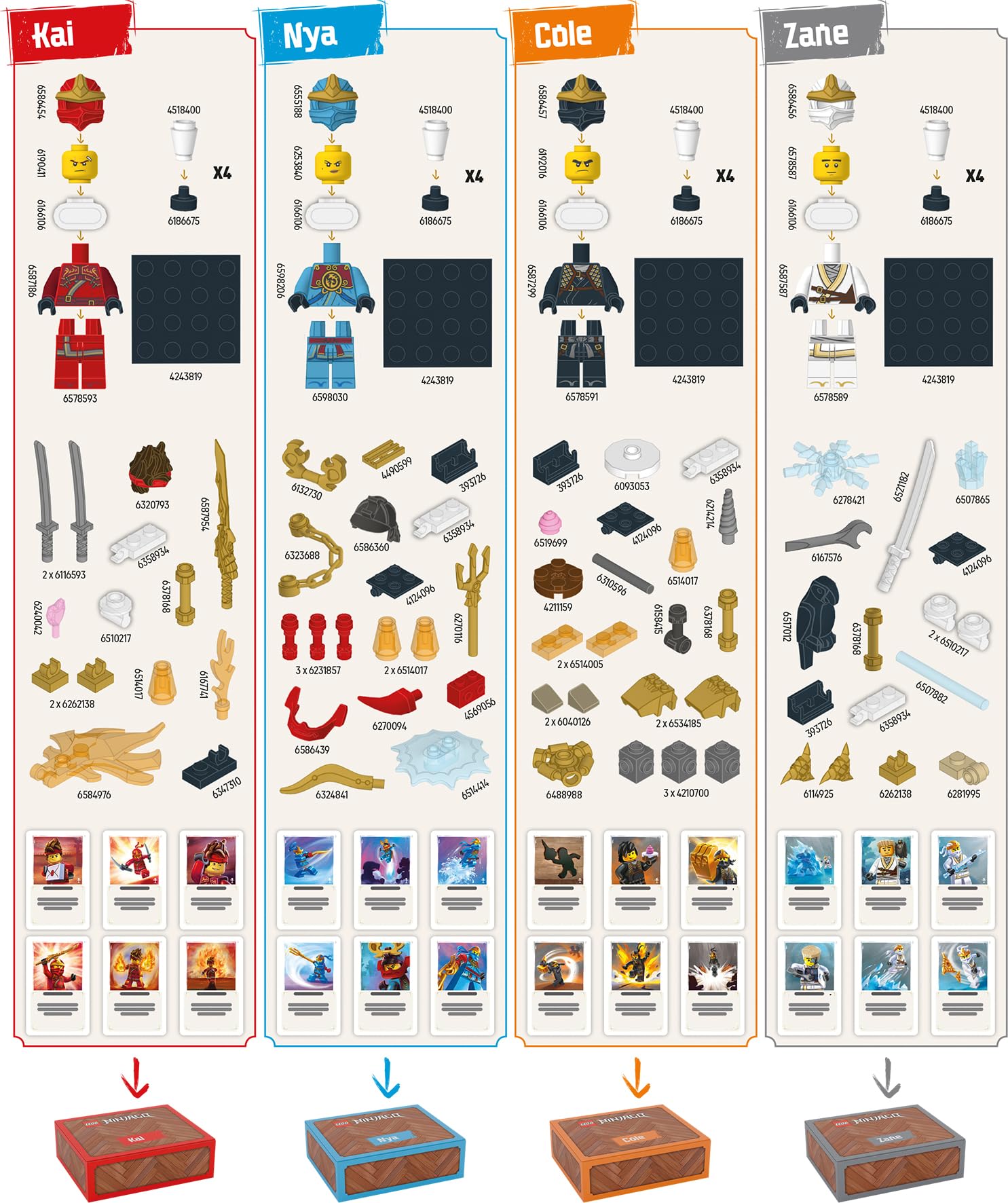 Asmodee - Lego Ninjago : Destiny’s Bounty Adventures ! - en Français | Jeu de société officiel LEGO Ninjago, Jeu d'aventure coopératif pour toute la famille, 2 à 4 joueurs, à partir de 8 ans