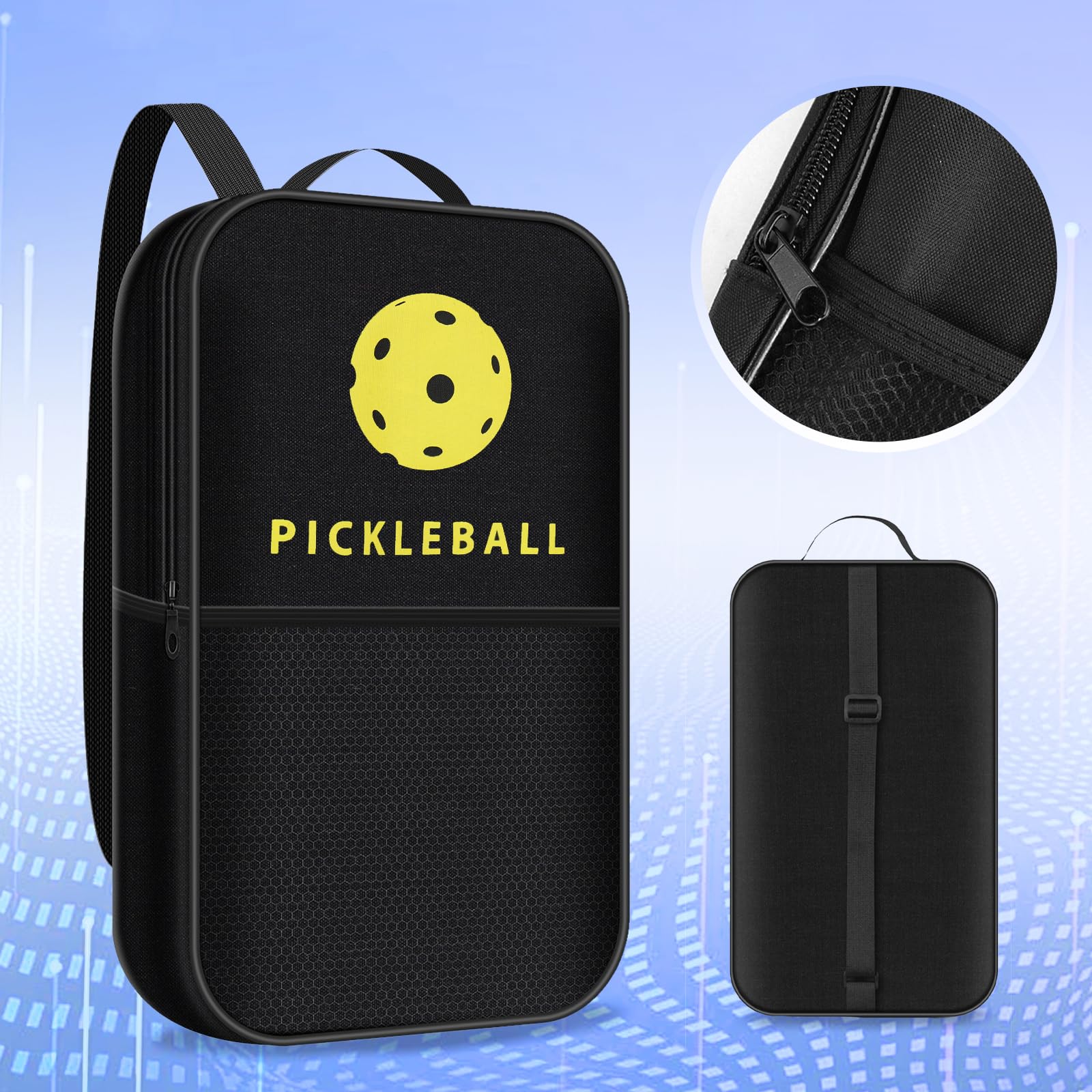 ピックルボール ラケットセット 軽量 ガラス繊維 グラスファイバー ２個セット ボール４個付き 屋内室外兼用タイプ パドル 初心者 収納キャリーバッグ付き 耐久性 競技用ラケット 人体 Amazon | zylo ピックルボール ラケットセット 軽量 ガラス繊維 グラス