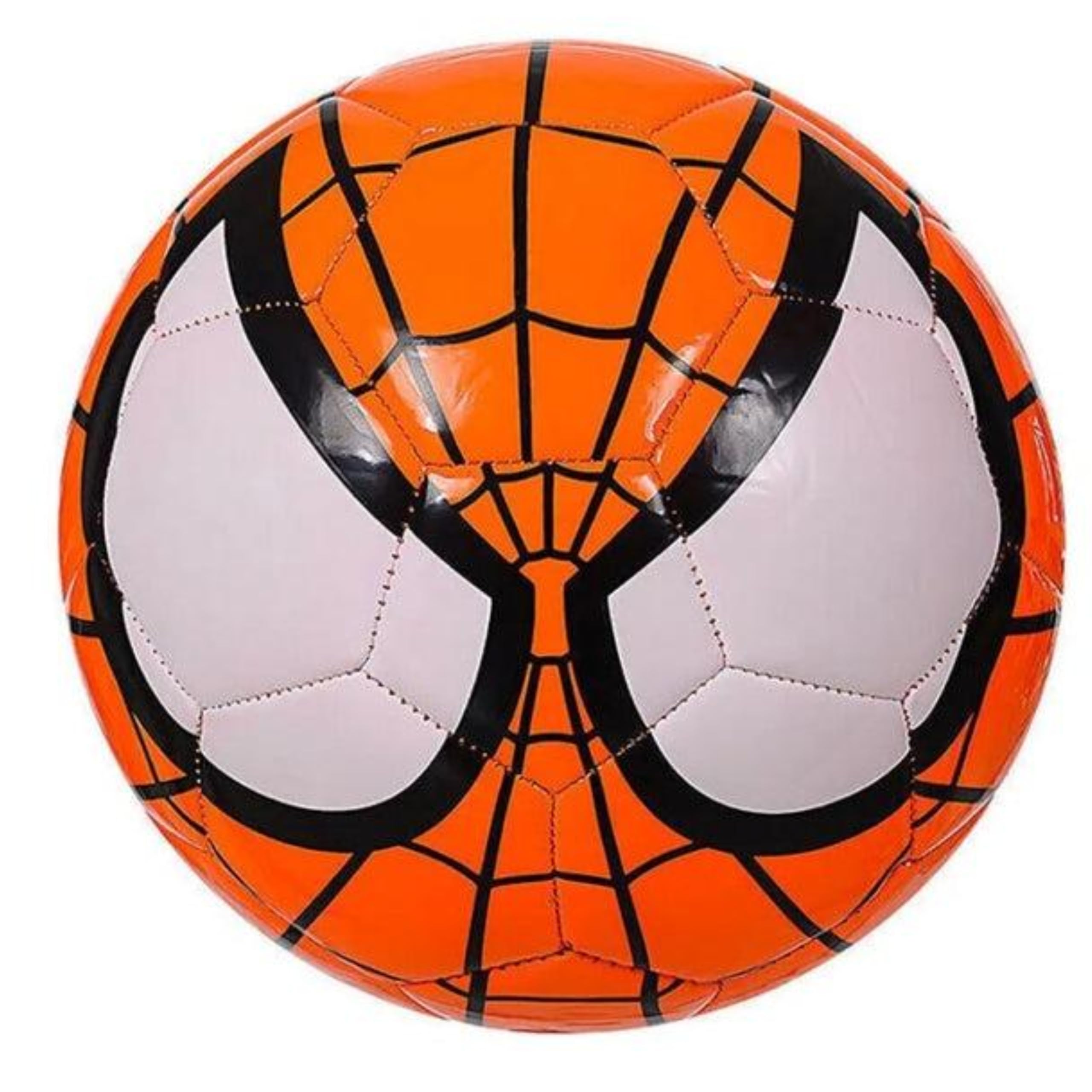 M-V-O Kids Soccer Ball Size 5, Spider Eyes Football for Boys & Girls, PU Material for Indoor & Outdoor Play, Durable Youth Soccer Training Ball, Sports Gift for Kids (Orange) — image 1