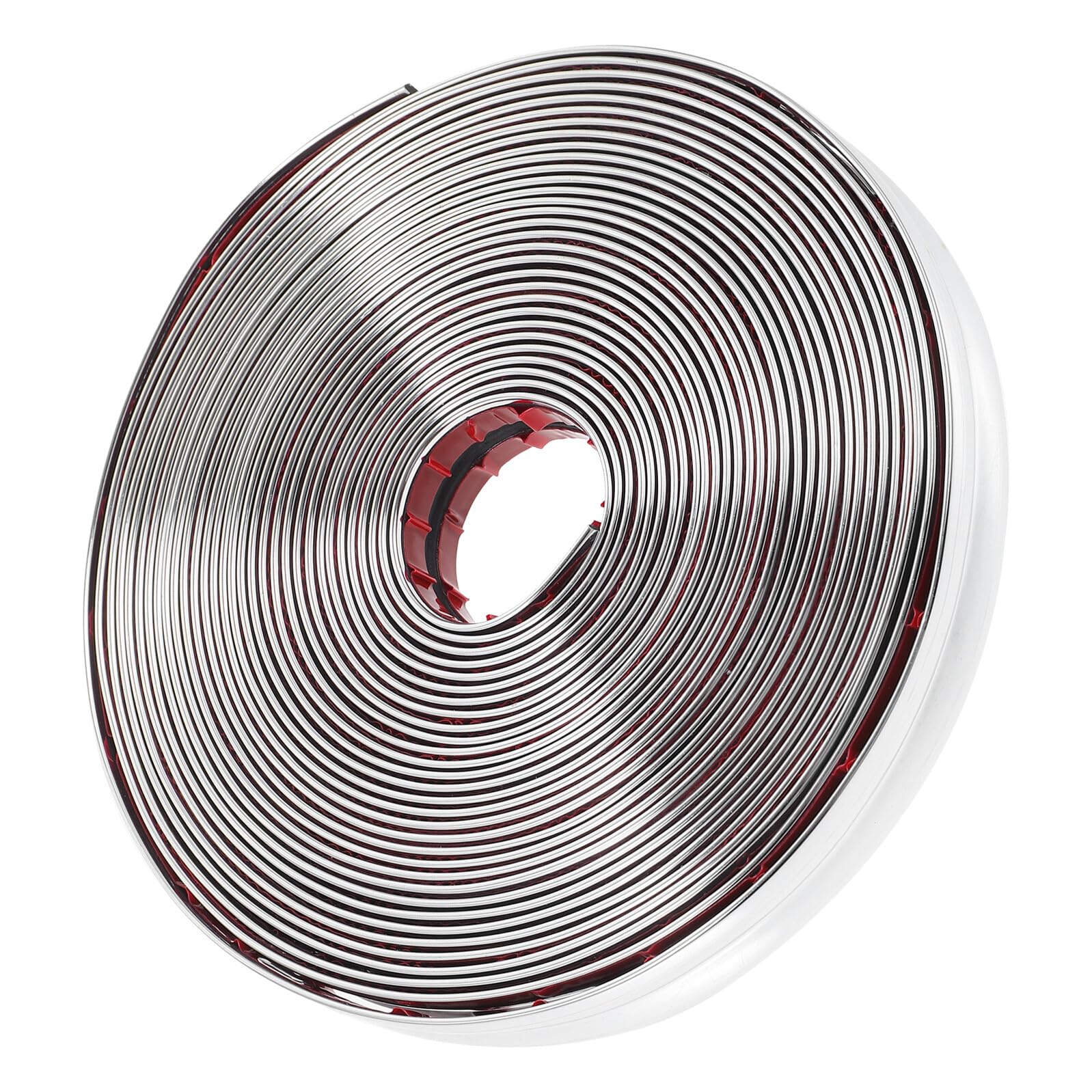 Baluue Moldura de Esquina Autoadhesiva Flexible Pvc 2 Cm Ancho Plata Brillante, Protección Anti-choques para Paredes y Esquinas, 10 Metros, para Decoración y Mejora del Hogar
