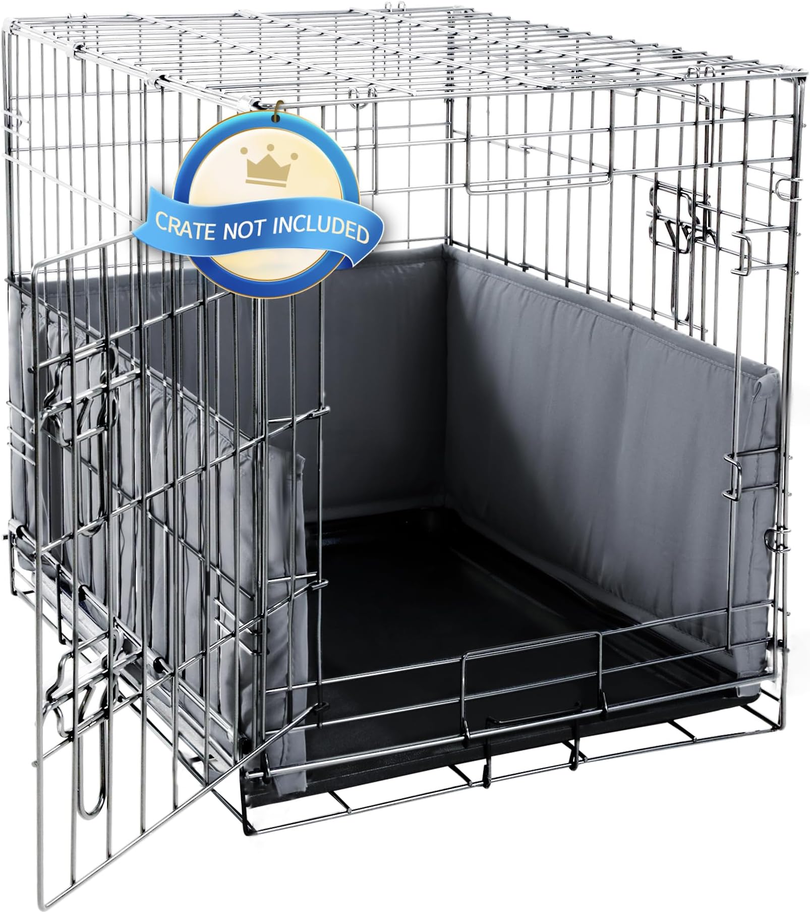 HOMBYS Dog Crate Bumper with TiesSoft Crate Accessorie Dog Kennel