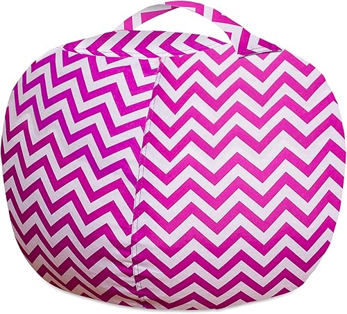 Miniatura 132 de Posh Stuffable - Sillón puff con almacenamiento para niños, contenedor de animales de peluche, organizador de juguetes de niños Lienzo Burbujas Azul