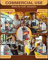 Vista 7 de WantJoin Dispensador de Queso para Nachos con Bomba - Calentador Comercial de Acero Inoxidable de 4.6QT con Control de Temperatura de 86-185°F