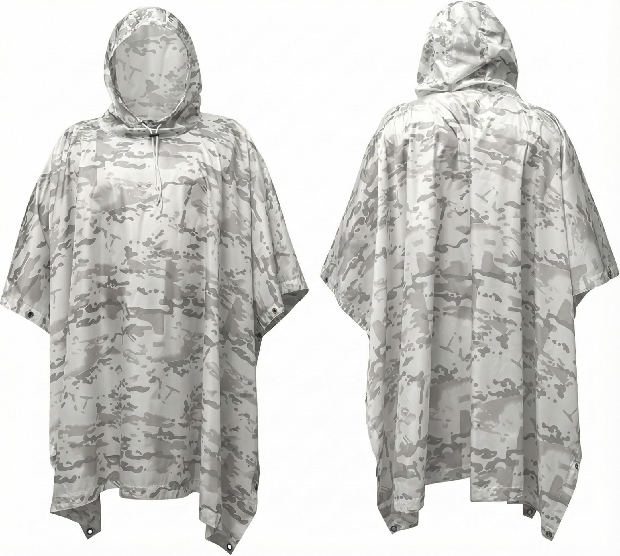 Multicam Alpine Schneetarnung Kapuzenponcho für Jagd, Airsoft & Outdoor