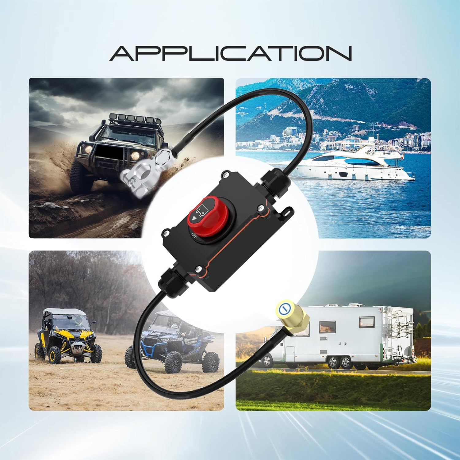 High Current Battery Isolator Switch 12-24V Isolator Switch For Marine Boat Car Truck Motorhome Power Cut Off