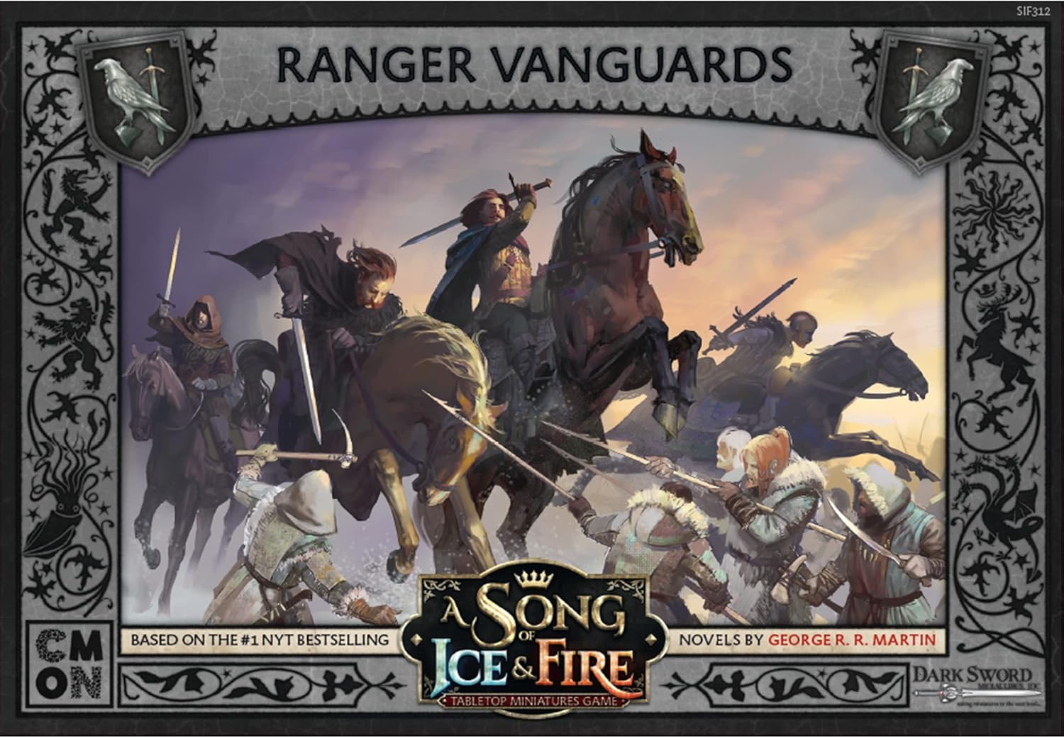 A Song of Ice and Fire Tabletop Night's Watch Ranger Vanguard Unit Box | Strategy Game for Teens and Adults | Ages 14+ | 2+ Players | Average Playtime 45-60 Minutes | Made by CMON