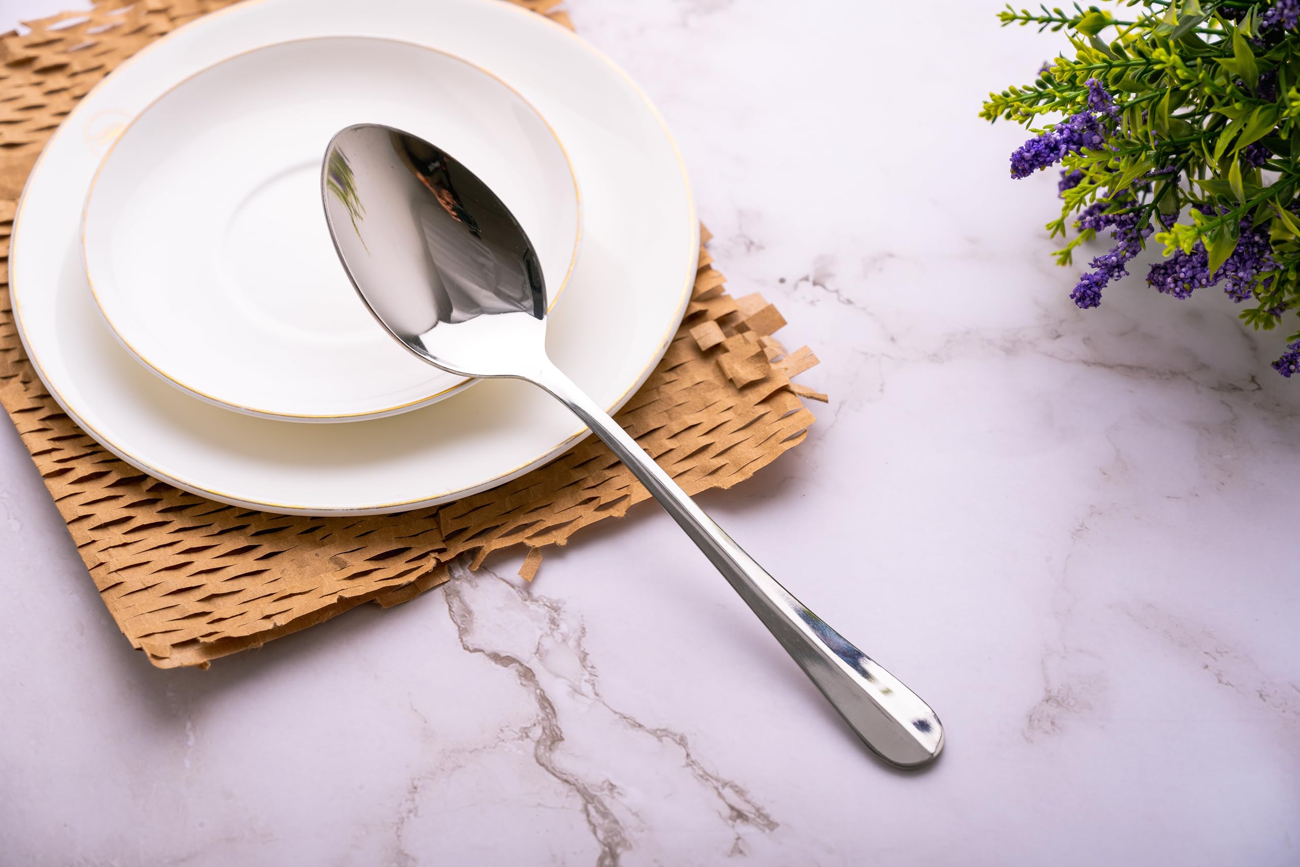 Buy LeCasa - Rosebud AP Spoon 18CM - Set of 12 |100% Food Grade