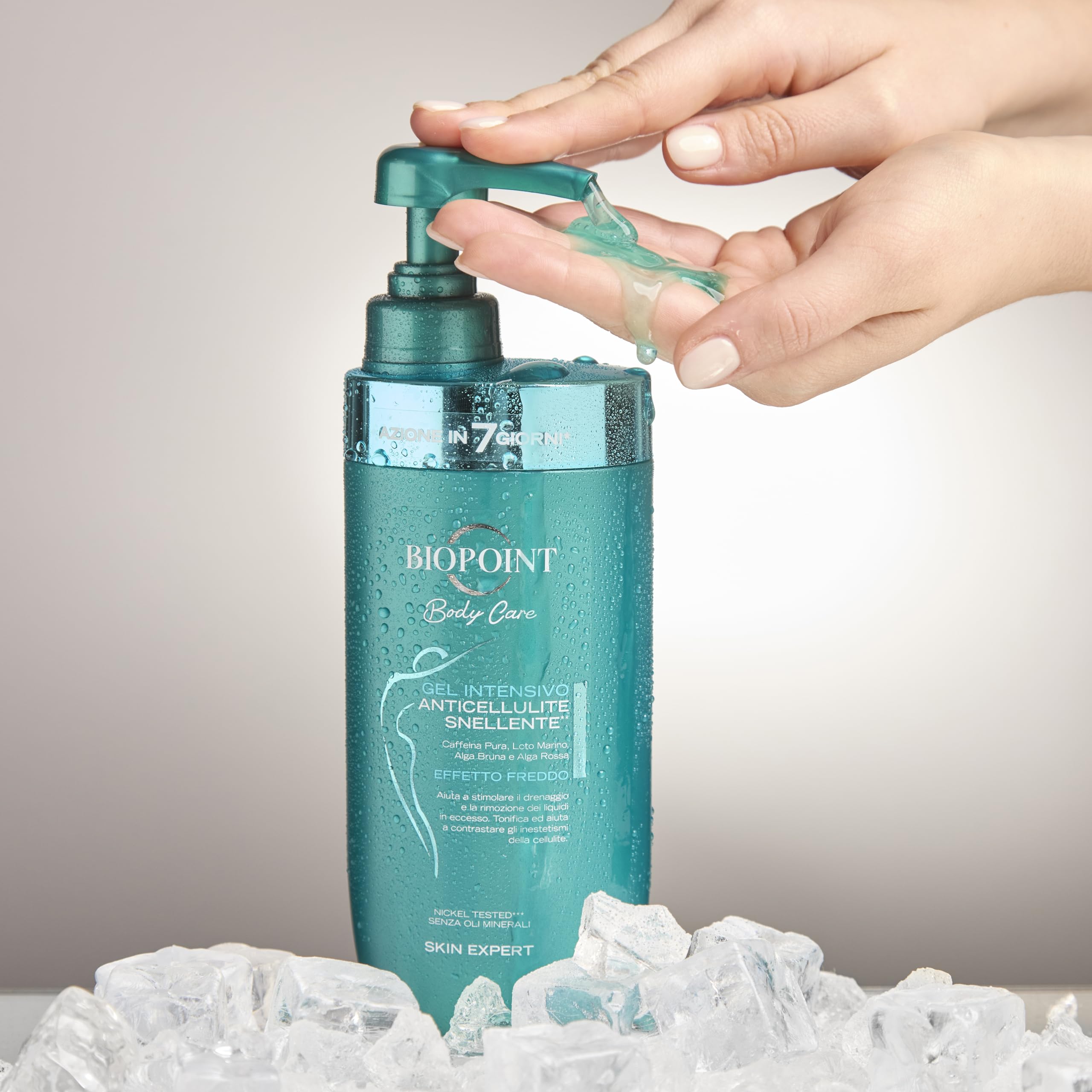 Biopoint - Antycellulitowy intensywny żel do ciała, efekt ujędrniający, osuszający i tonizujący, wspomaga redukcję akumulacji i przeciwdziałanie znieczuleniu, 400 ml