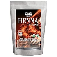 Vista 5 de Tinte orgánico de henna marrón oscuro para el cabello, color natural certificado por USDA, sin gluten y sin crueldad