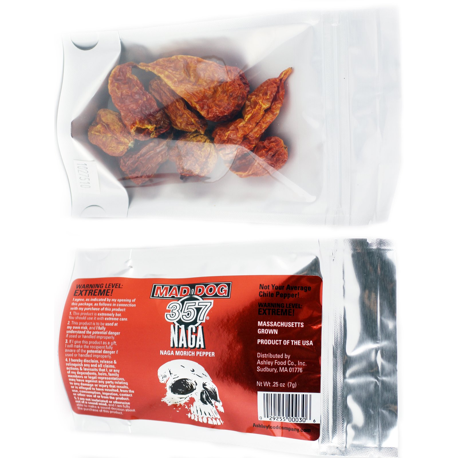 Mad Dog 357 Dried Naga Morich Peppers (7 grams)