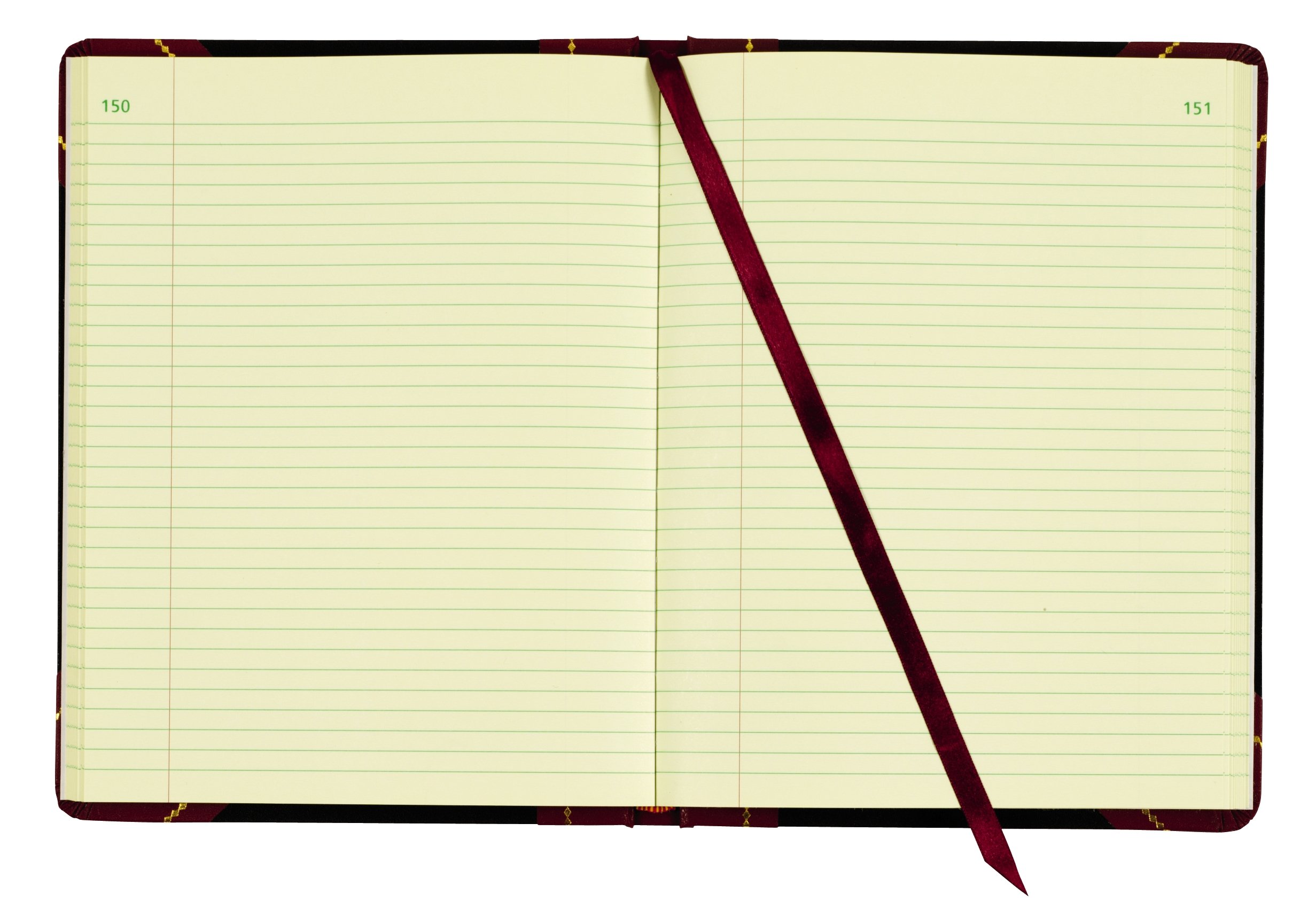 Adams registro libro, 8,25 x 27,31 cm, 5 plazas por pulgada, 300 páginas tintadas, negro y marrón (ARB810R3 M)