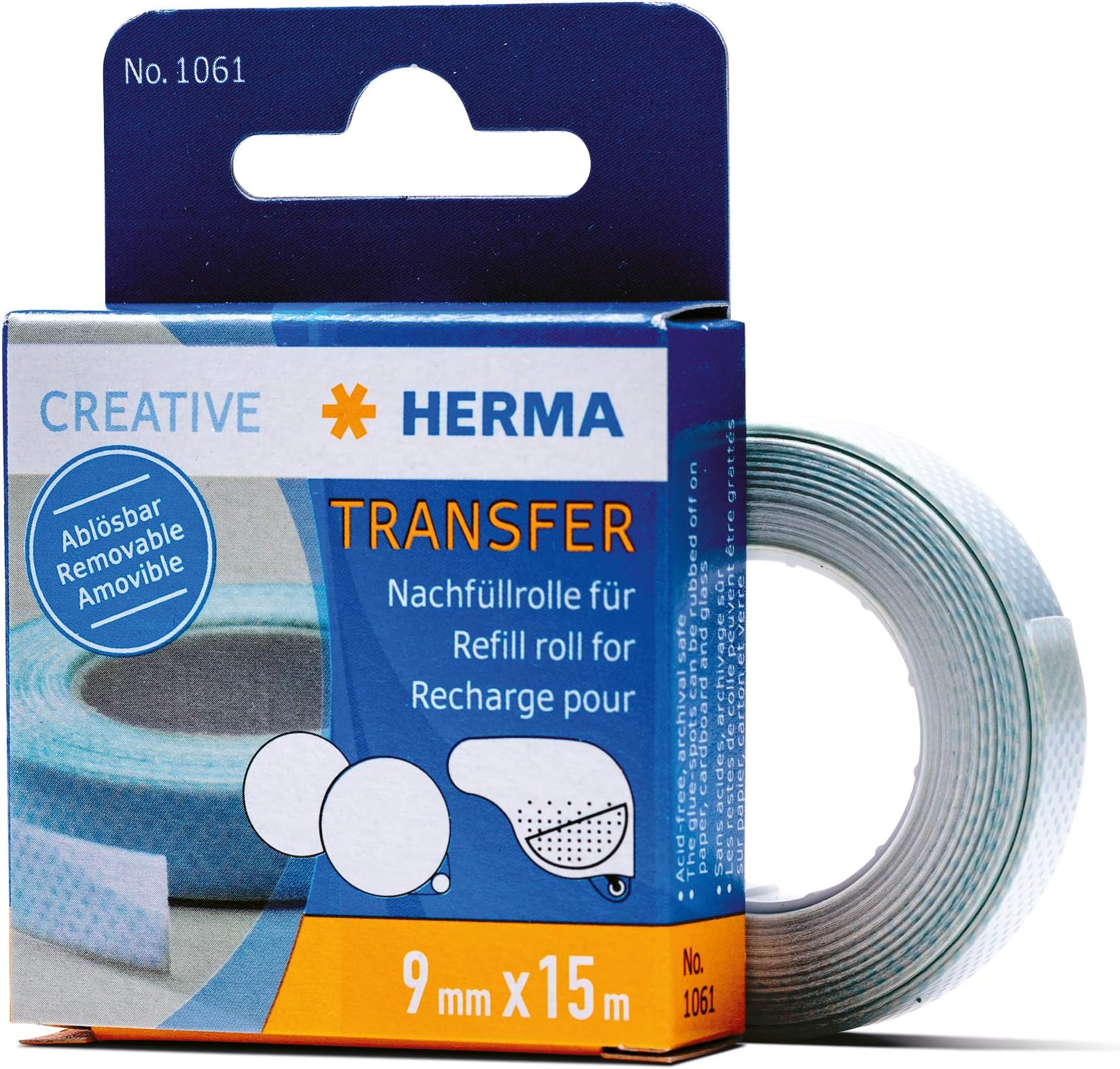 HERMA NonPermanent Glue Refill Roll Office Adhesives