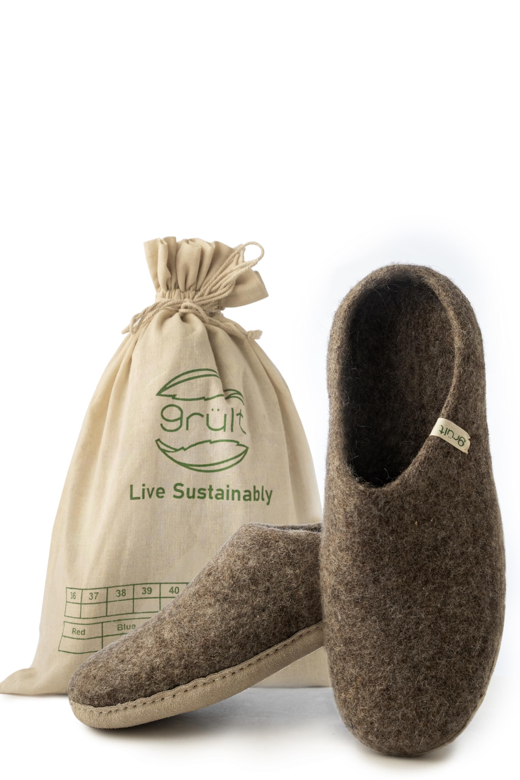 Pantuflas de fieltro de lana, pantuflas para hombre y mujer, suaves y acogedoras, calidad superior, suela de piel antideslizante