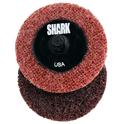 Shark Shark 13004 2-Inch Quick Change Surface Conditioning Discs, Maroon, Pack-50, Grit-Medium