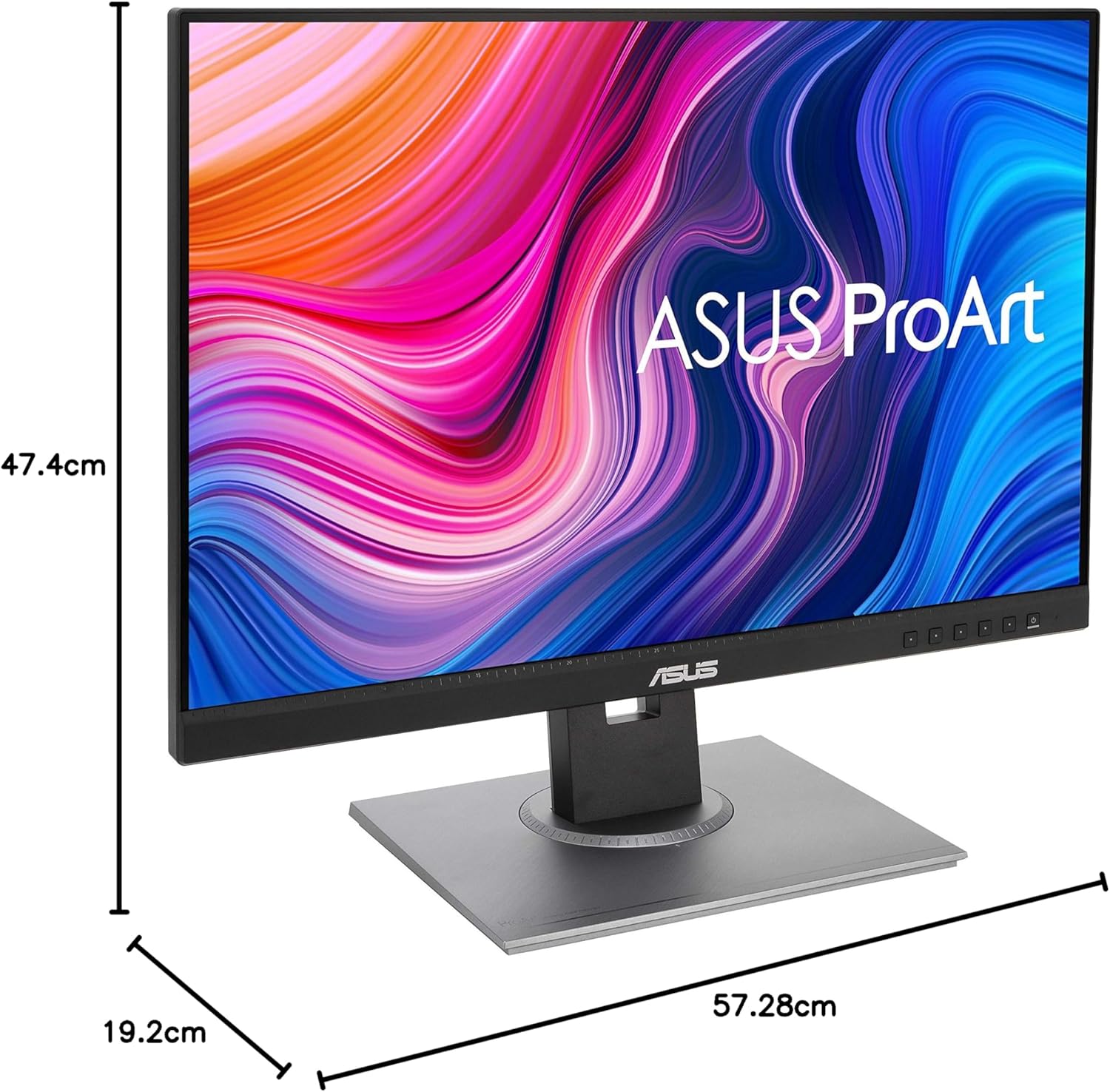 ASUS ProArt Display PA248QV 24.1” WUXGA (1920 x 1200) 16:10 Monitor, 100% sRGB/Rec.709 ΔE < 2, IPS, DisplayPort HDMI D-Sub, Calman Verified, Eye Care, Anti-glare, Tilt Pivot Swivel Height Adjustable , BLACK - Image 9