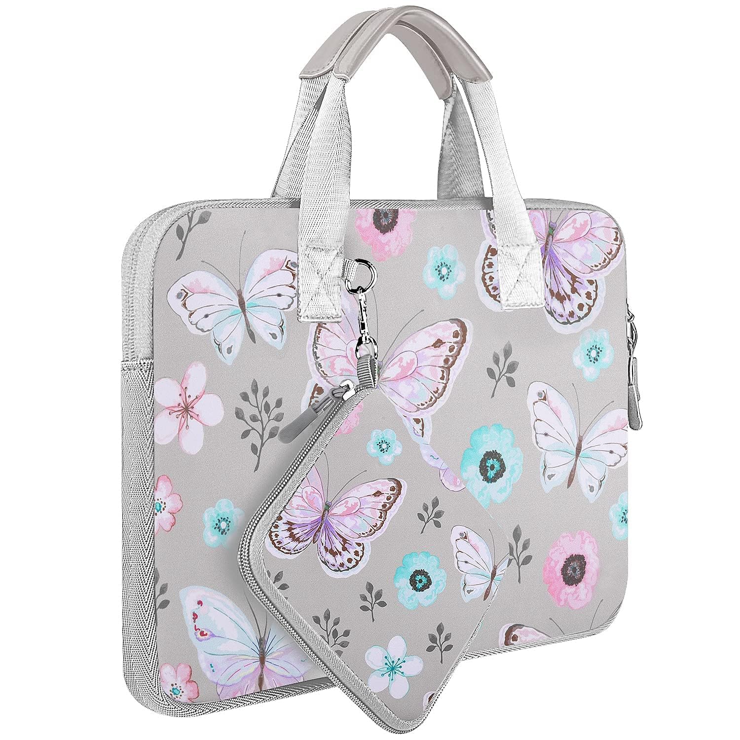 13" Pokrowiec na laptop torba kompatybilna z 13" MacBooka Pro/Air M1, XPS 13 i najpopularniejszego 13" Notebook, wodoodporna elastyczna neoprenowa torebka na notebooka z małym etui,B02F01