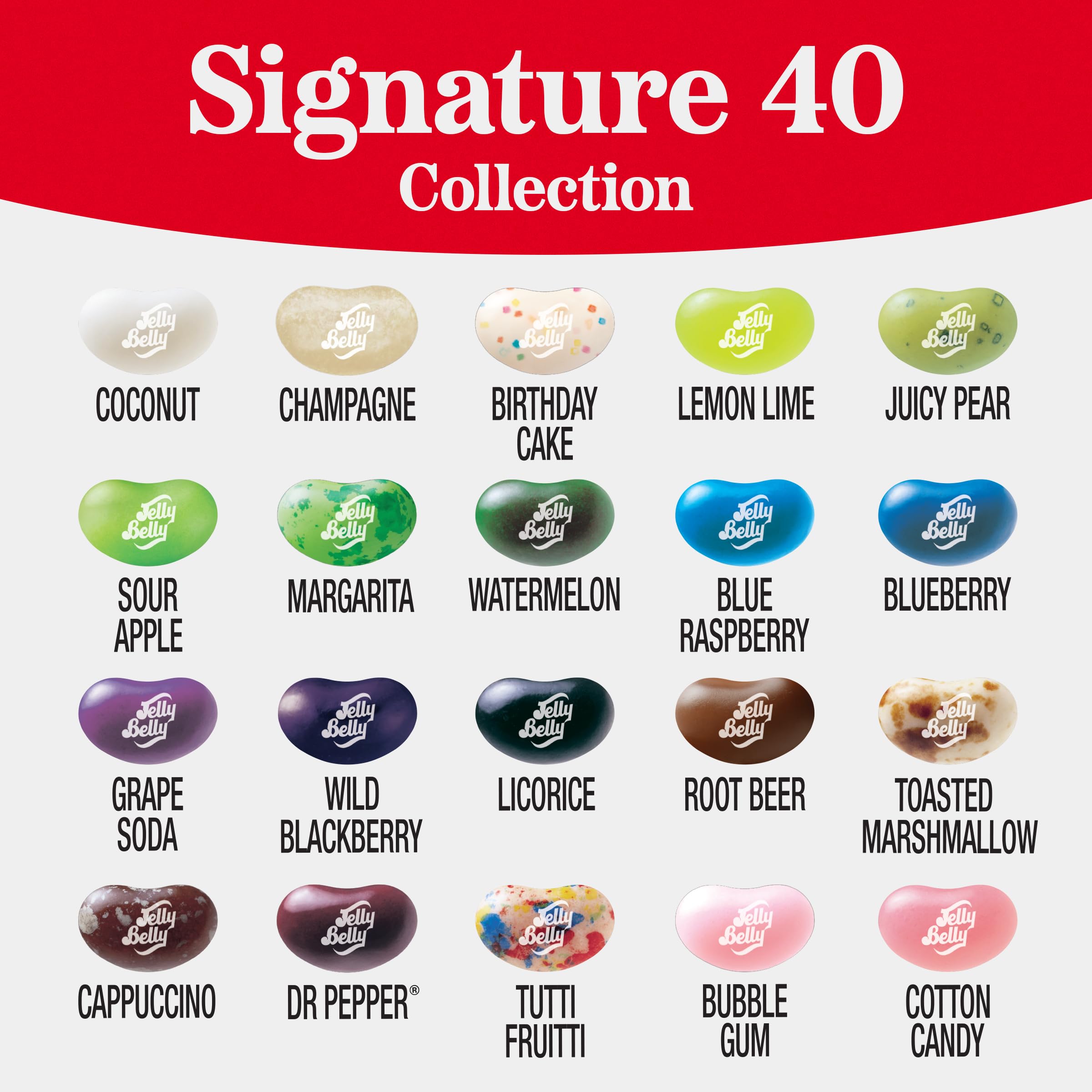 Amazon.com : Jelly Belly Signature 40 Jelly Bean Collection - 1