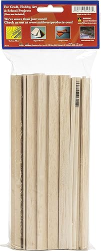 Miniatura 3 de Midwest Products Co. Bolsa económica de tira de madera, balsa y tilo