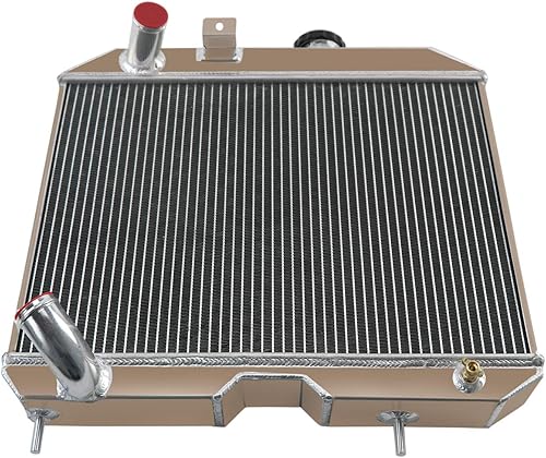 Miniatura 4 de ALLOYWORKS Radiador de aluminio de 3 filas para Jeep Willys 1941-1952 MB/CJ-2A/M38 y Ford GPW