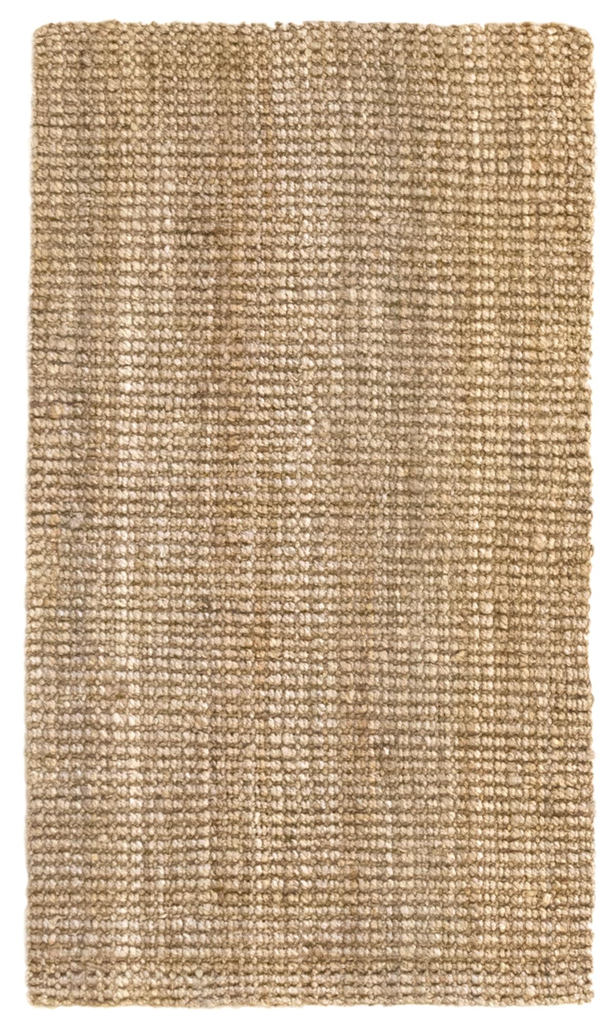 HAMID - Kerala Jute-Teppich, 100% Jutefaser-Teppich, Handgewebt, Teppich für Wohnzimmer, Esszimmer, Schlafzimmer, Flur, Natürliche Farbe (60x110cm)
