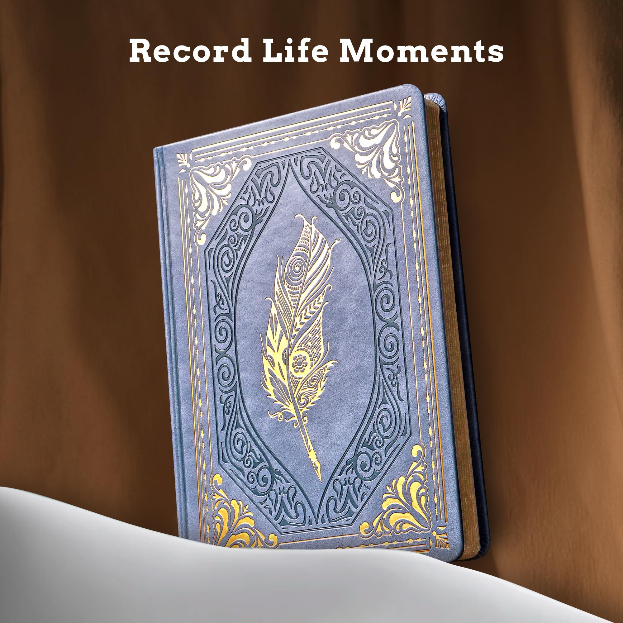 CAGIE Vintage Journal for Women Men 320 Pages Thick Hardcover Notebook - Image 3