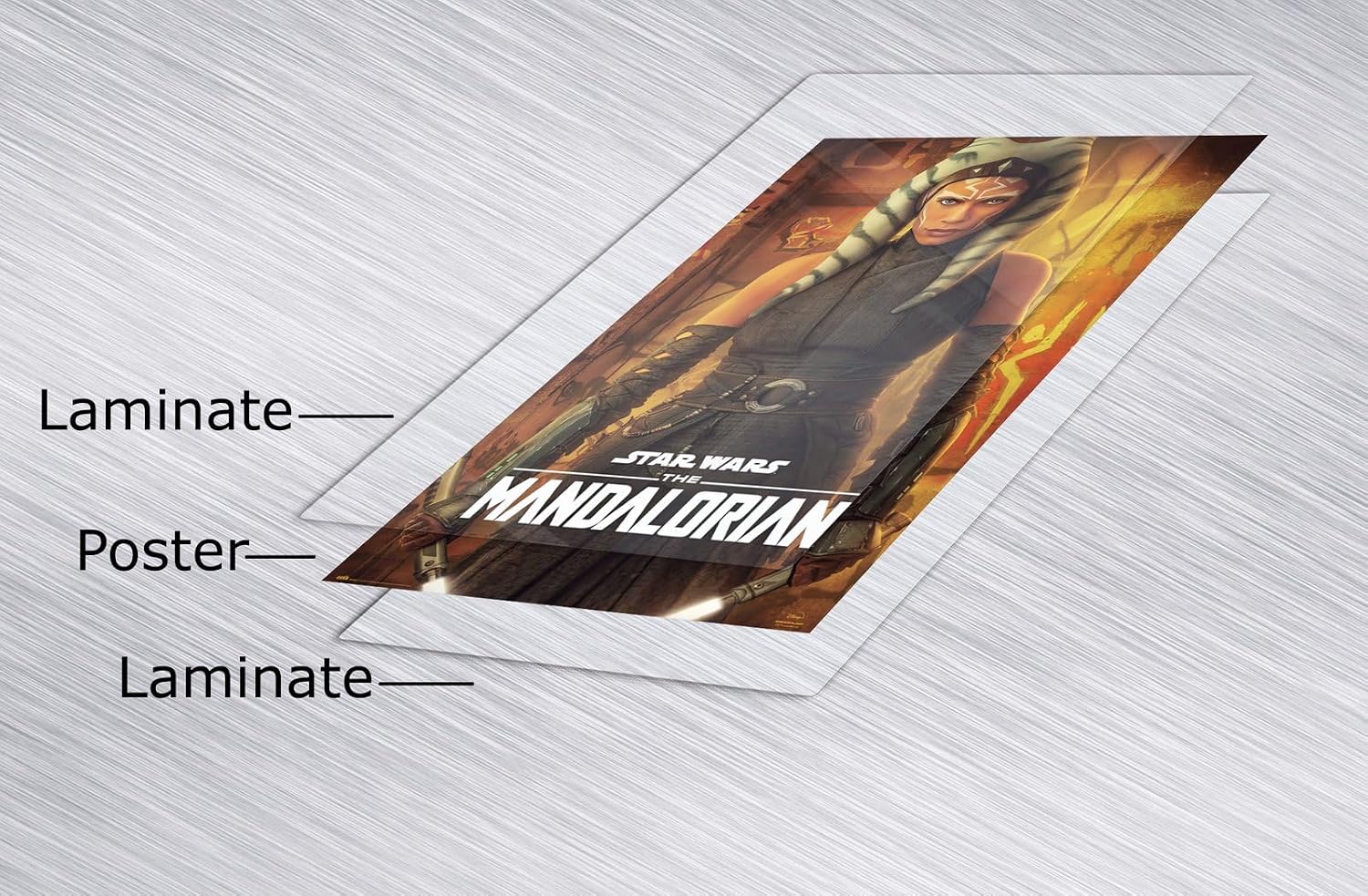 POSTER STOP ONLINE Star Wars: The Mandalorian - TV Show Poster (Season 2 - Ahsoka Tano) (Size: 24" x 36") (Laminated Poster & Strips)