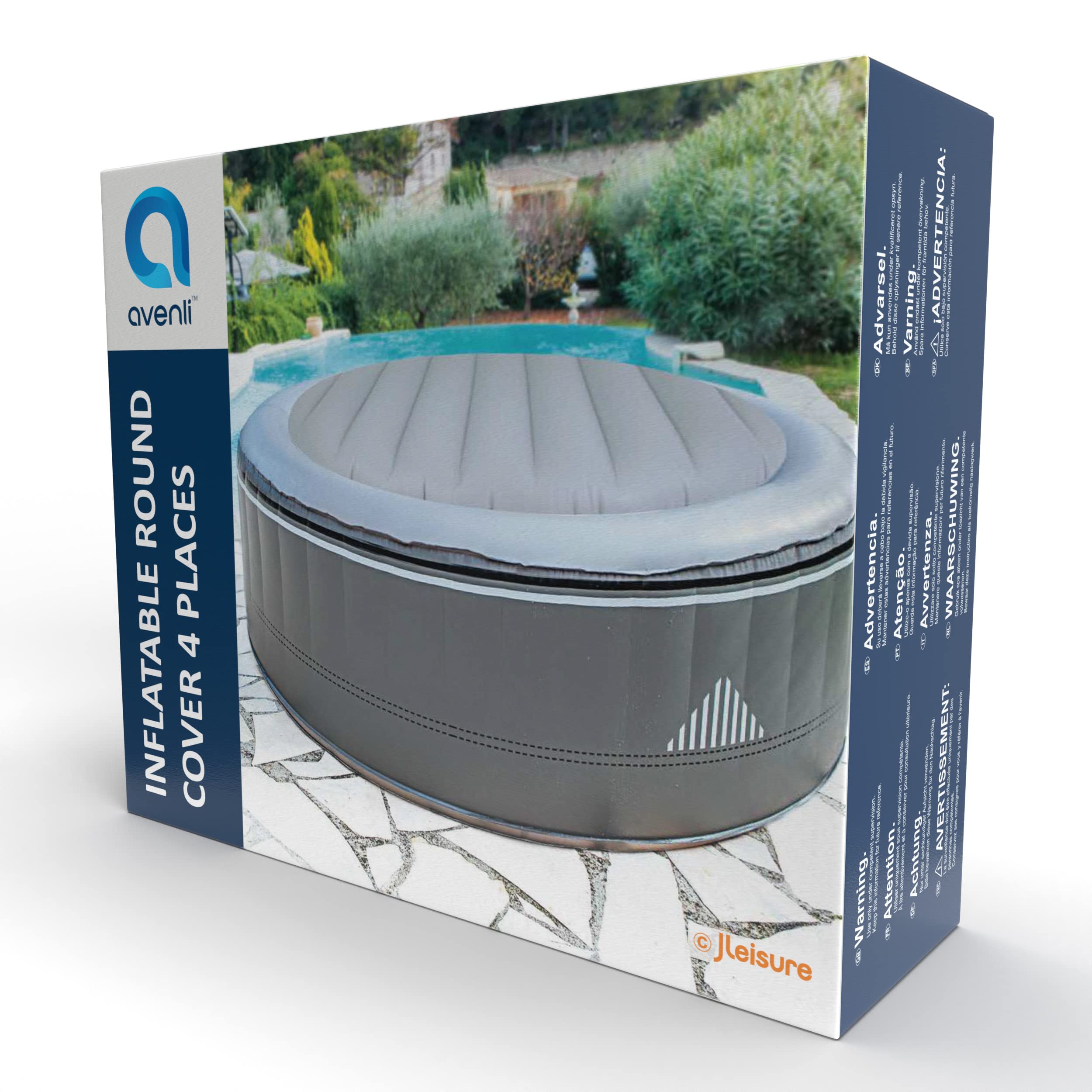 Avenli CleanPlus okrągła nadmuchiwana pokrywa do SPA / Whirlpool (135 x 135 x 18 cm)