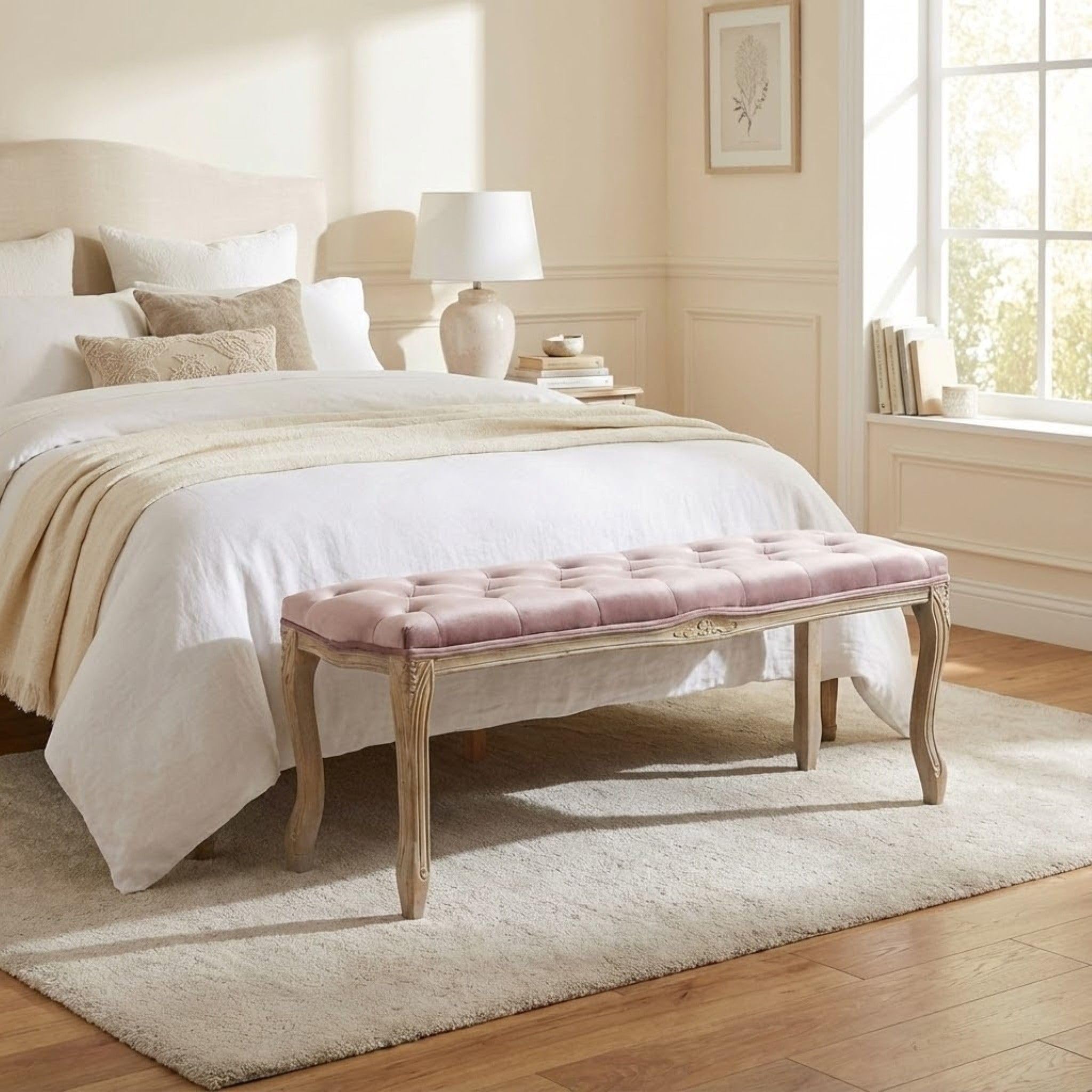 milani home BROCK - panca vintage in velluto
