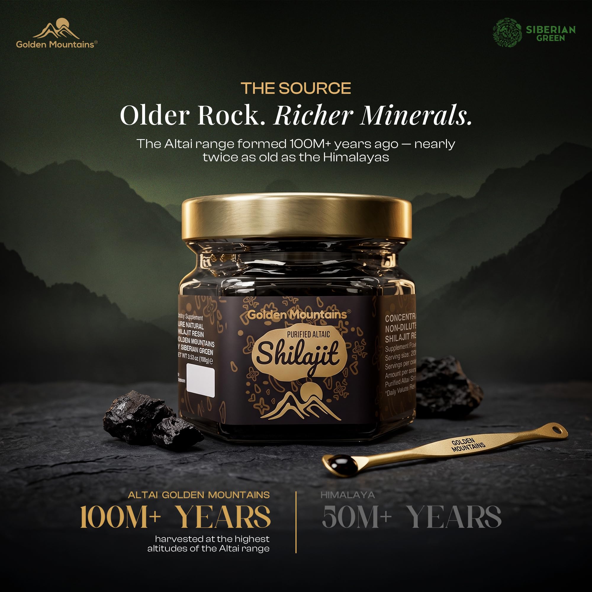 Golden Mountains Altai Shilajit Resin for Men & Women – 3.53 Oz (100G) — Amazon image 6