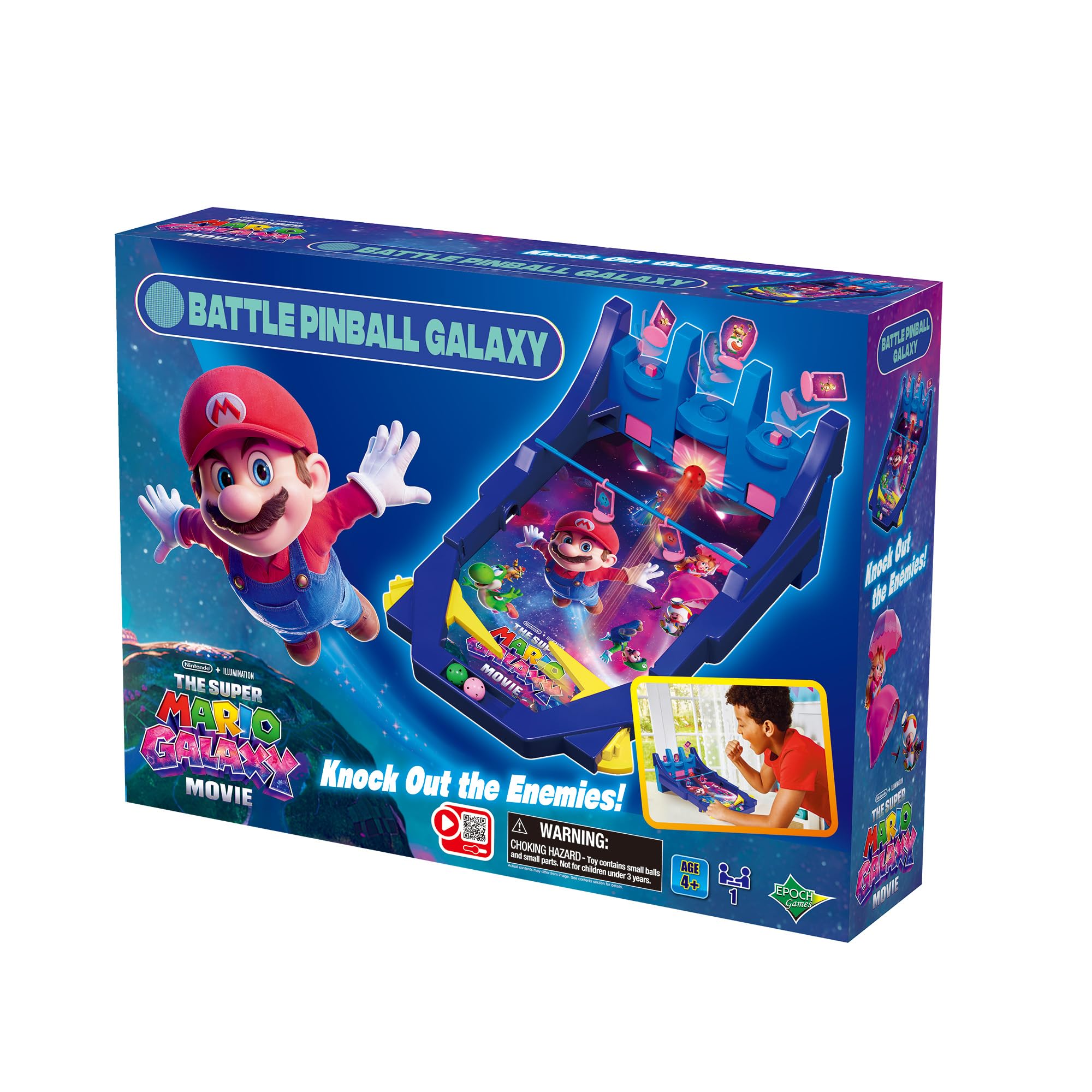 EPOCH Games - 7629 The Super Mario Galaxy Movie Battle Pinball Galaxy - Party Game