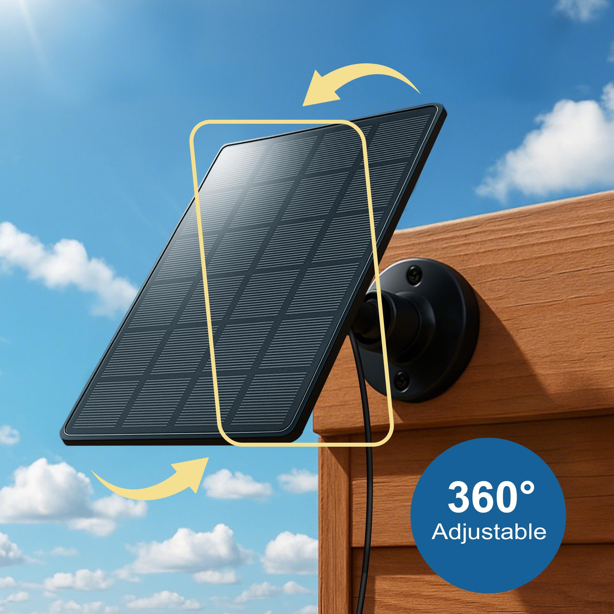 Panneau solaire pour porte automatique de poulailler - étanche